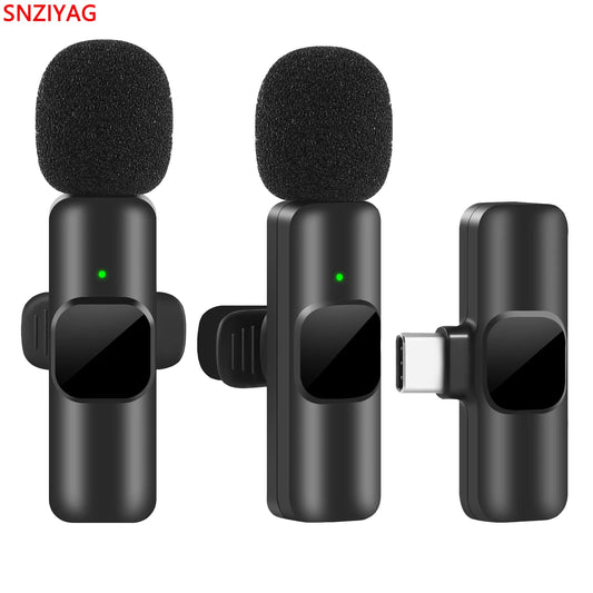 New Wireless Microphone ميكرفون لاسلكي جديد لتسجيل الصوت لأجهزة الايفون والاندرويد